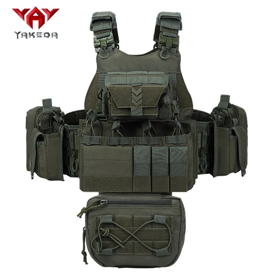 Gilet tactique YAKEDA Camouflage Multicam avec Accessoires - Sentinelle Alpha