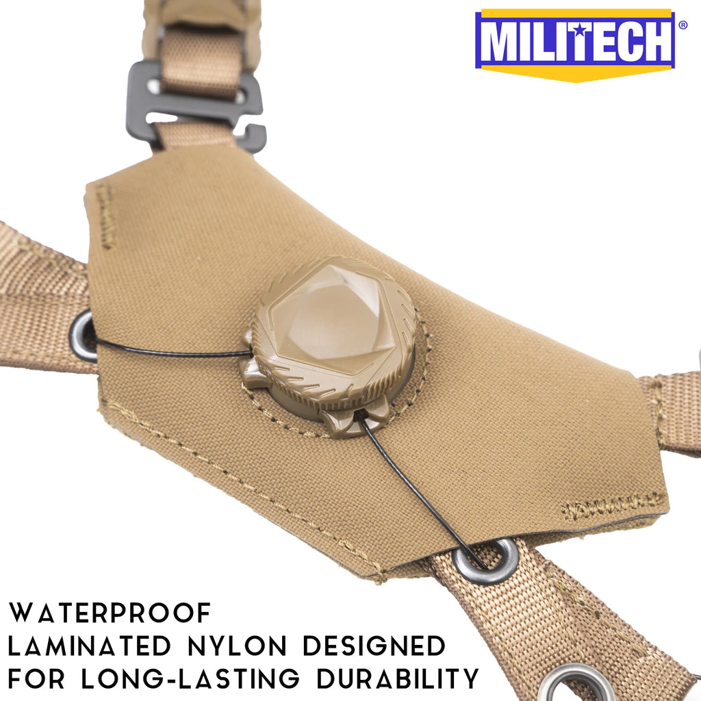 Casque Tactique MILITECH avec Système de Rétention Amovible - Sentinelle Alpha