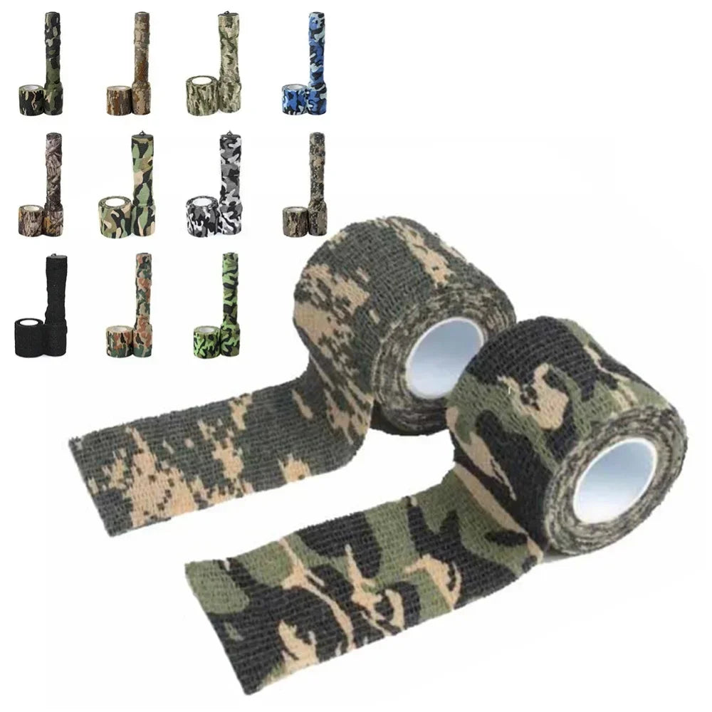 Bandage camouflage fusil en rouleaux avec divers motifs pour camouflage efficace lors des activités de plein air