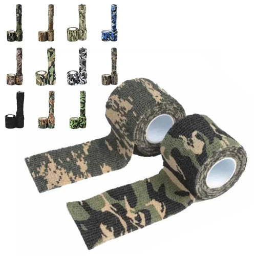 Bandage camouflage fusil en rouleaux avec divers motifs pour camouflage efficace lors des activités de plein air