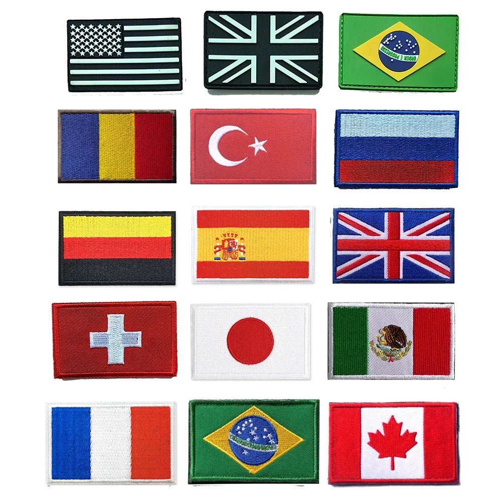 Drapeau du pays personnalisé sur sacs tactiques Sentinelle Alpha - Sentinelle Alpha