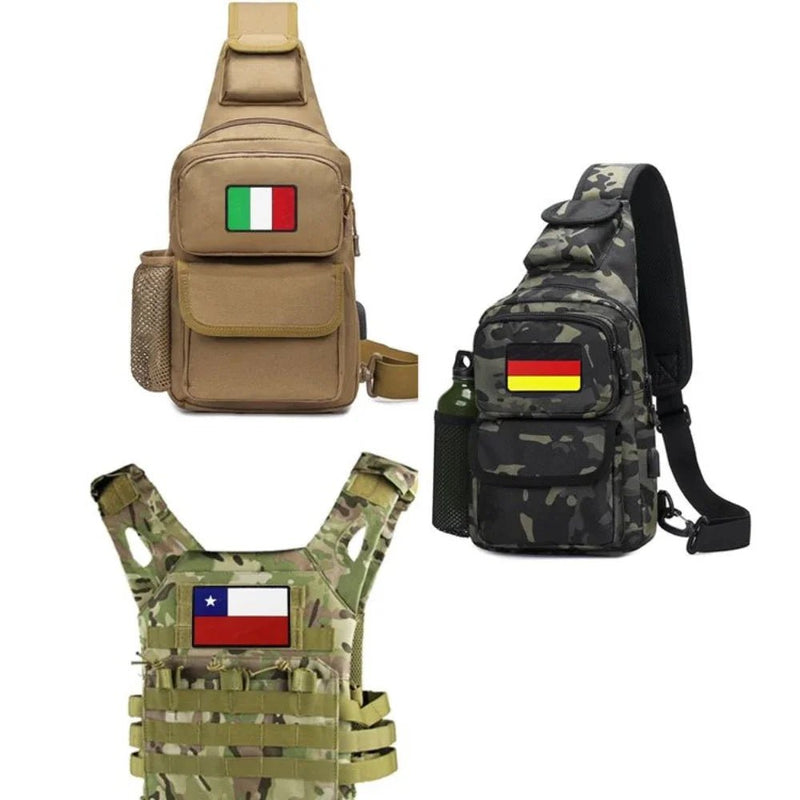 Drapeau du pays personnalisé sur sacs tactiques Sentinelle Alpha - Sentinelle Alpha