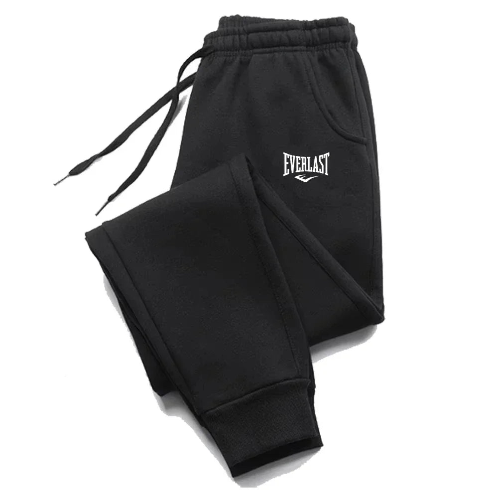 Pantalon de sport EVERLAST en noir, confortable et idéal pour les activités sportives et décontractées