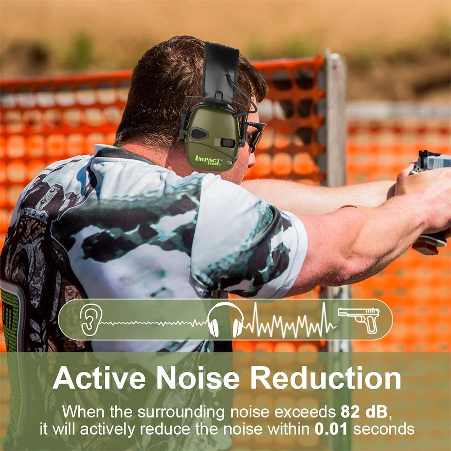 Casque anti-bruit tactique de Sentinelle Alpha avec réduction active du bruit pour le tir sécurisé