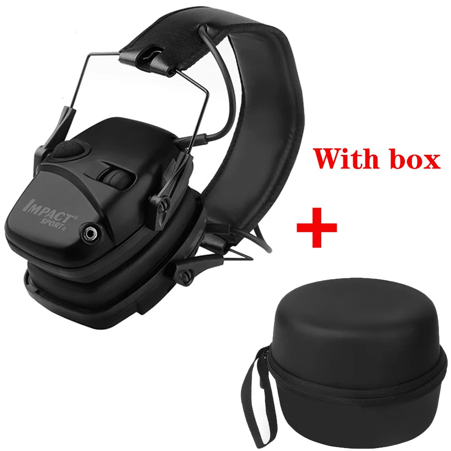 Casque anti-bruit tactique Impact Sports avec étui de protection inclus pour une utilisation optimale