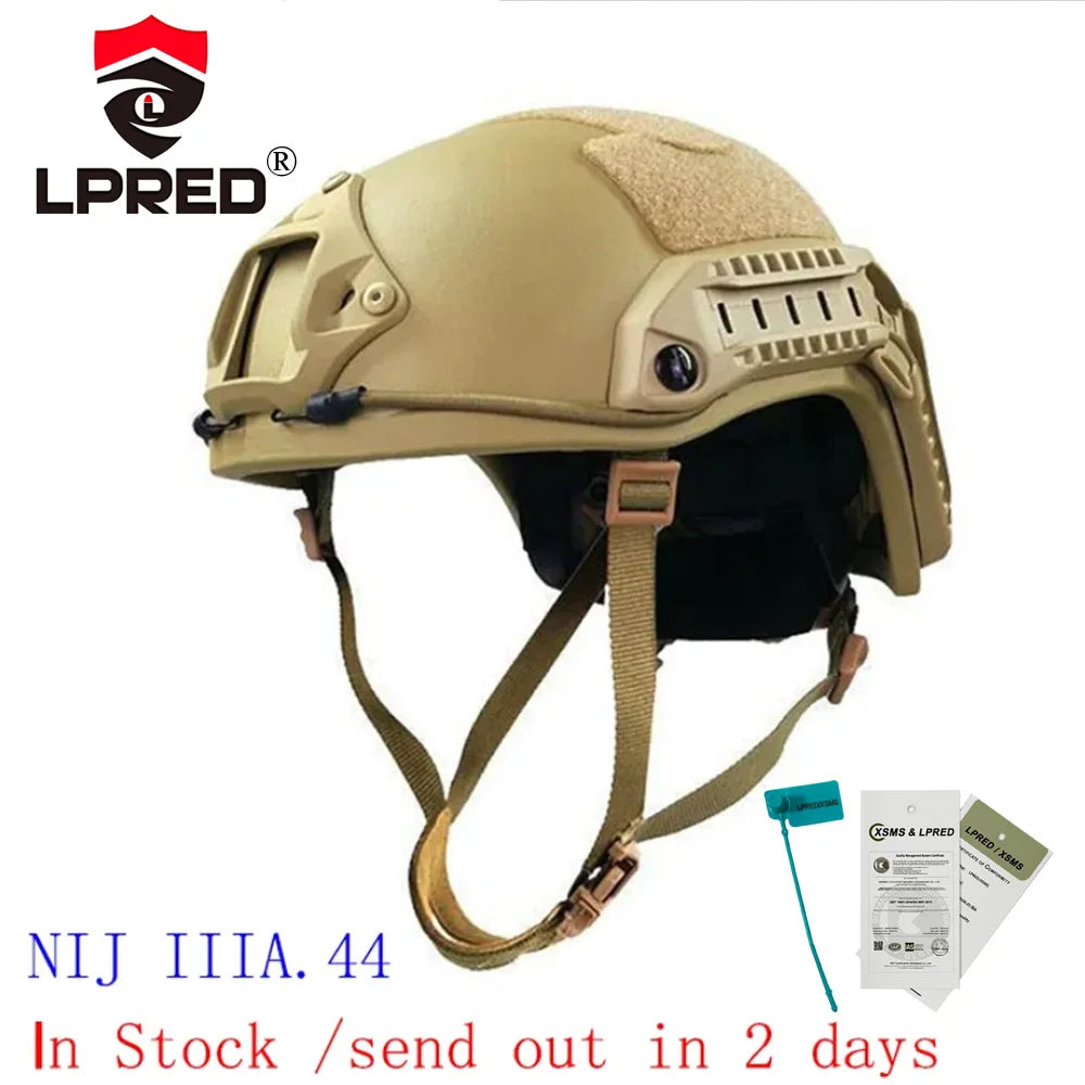 Casque anti-impact haute sécurité beige de Sentinelle Alpha avec sangle réglable et protection renforcée