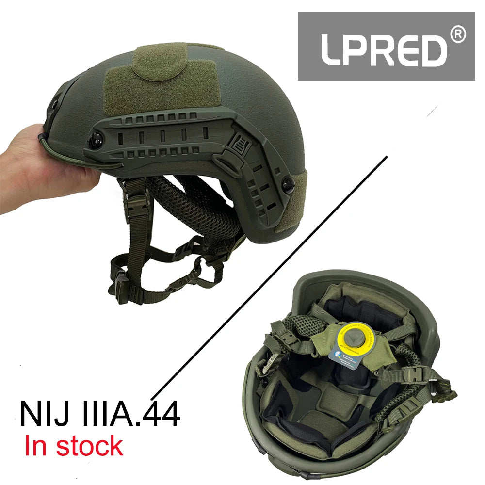 Casque anti-impact haute sécurité LPRED avec système de réduction de choc et réglages confortables.