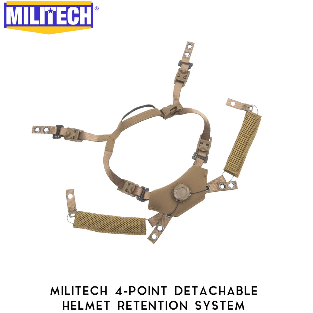 Casque Tactique MILITECH avec Système de Rétention Amovible - Sentinelle Alpha