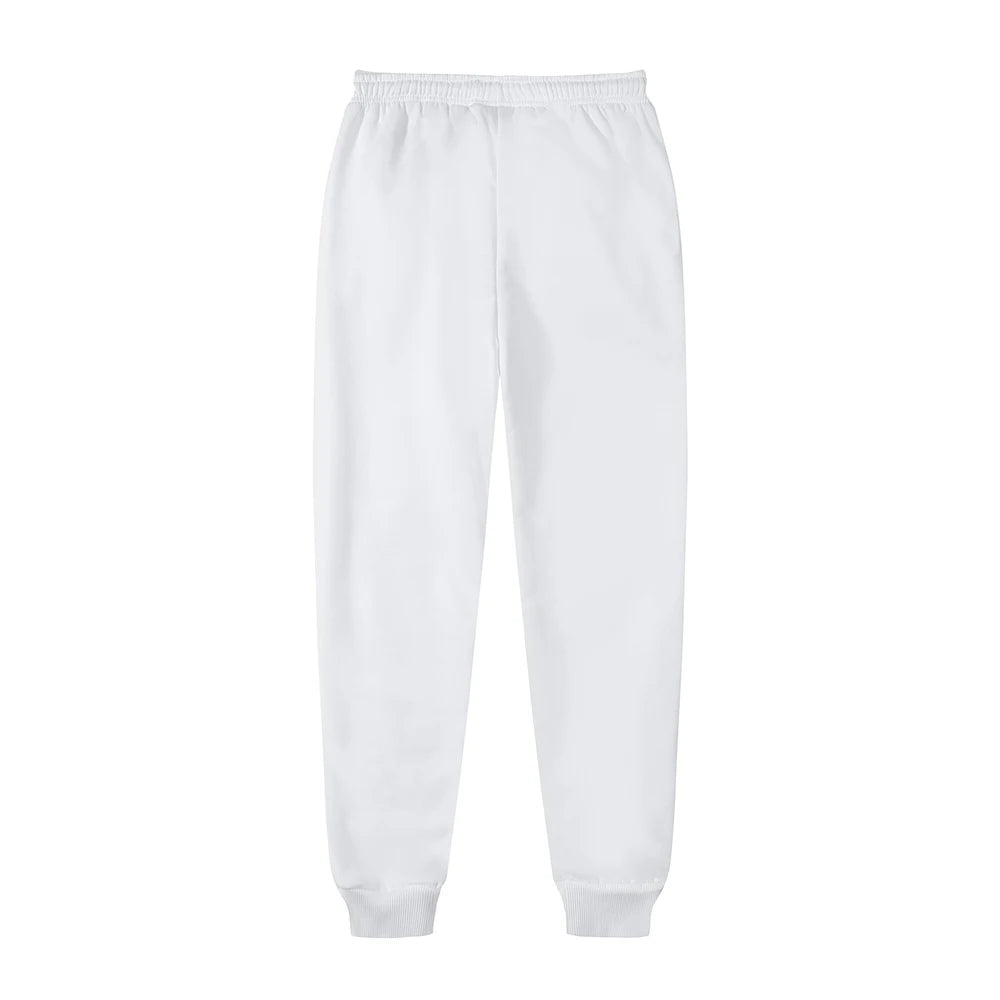 Pantalon de gym homme blanc avec taille élastique pour un confort optimal lors des entraînements