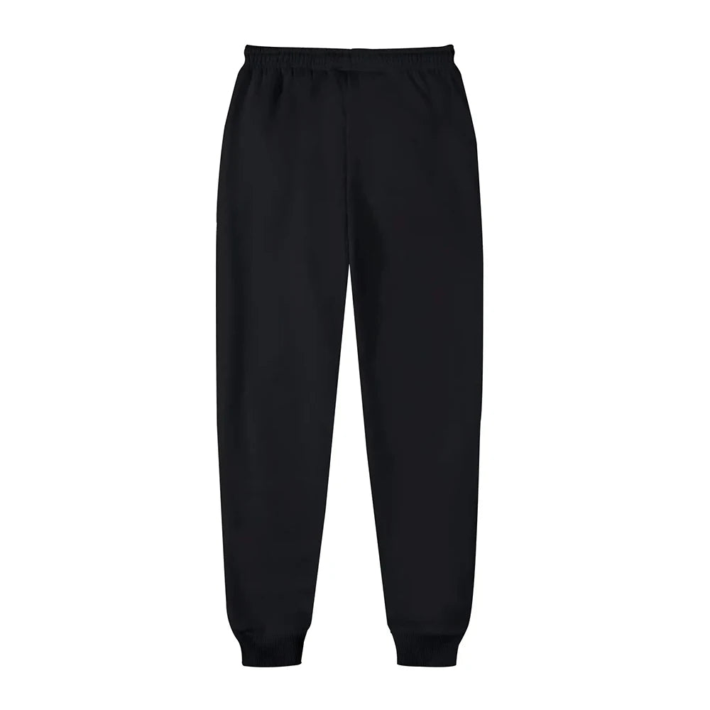 Pantalon de gym homme noir avec taille élastique pour le confort lors des entraînements
