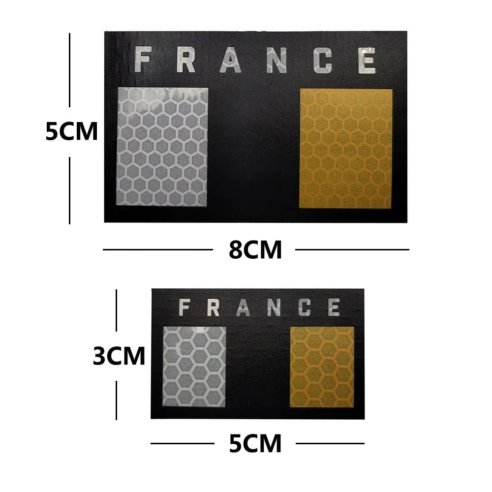 Patch drapeau français Sentinelle Alpha brodé - Sentinelle Alpha