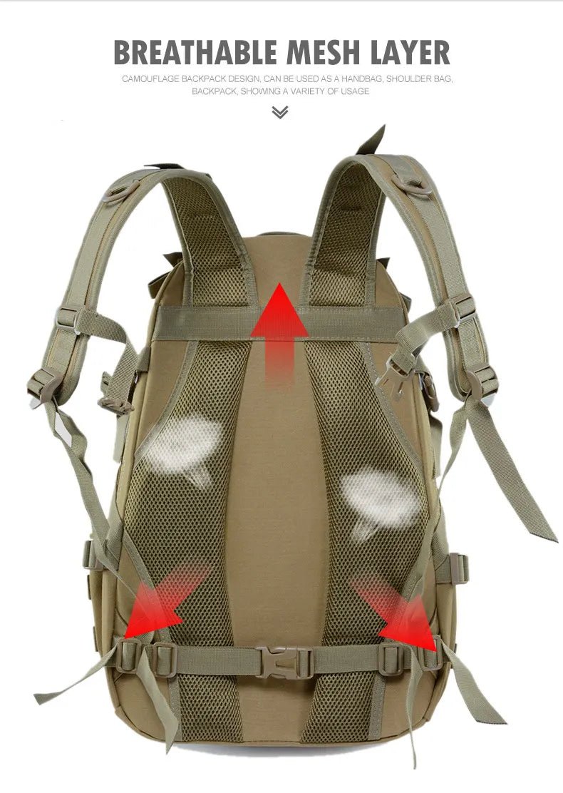 Sac à dos tactique 40L Sentinelle Alpha - Équipement Militaire - Sentinelle Alpha