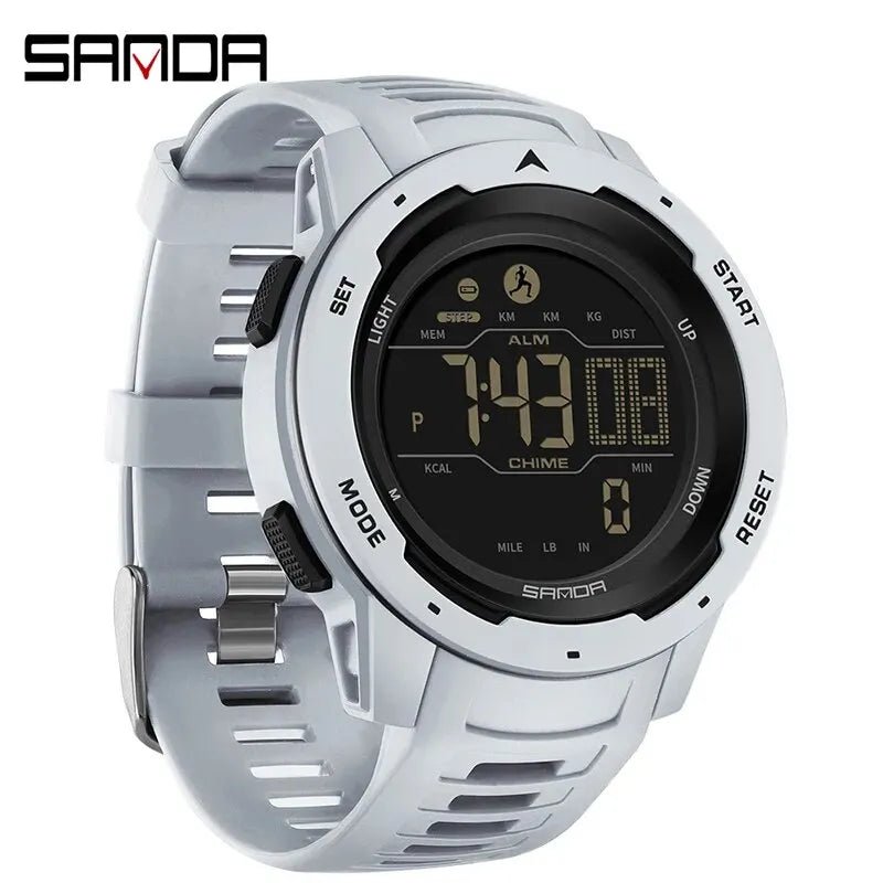 Montre Homme Résistante SANDA Tactique en Vert Olivâtre - Sentinelle Alpha