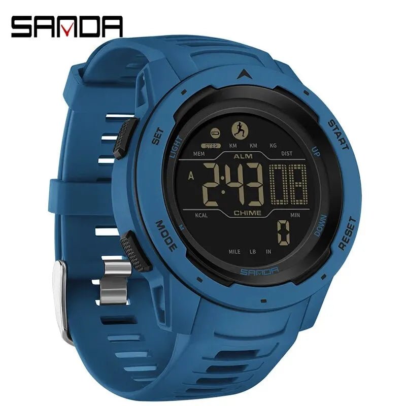 Montre Homme Résistante SANDA Tactique en Vert Olivâtre - Sentinelle Alpha