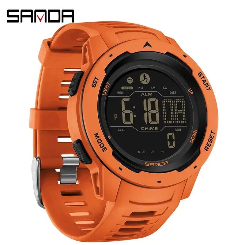Montre Homme Résistante SANDA Tactique en Vert Olivâtre - Sentinelle Alpha