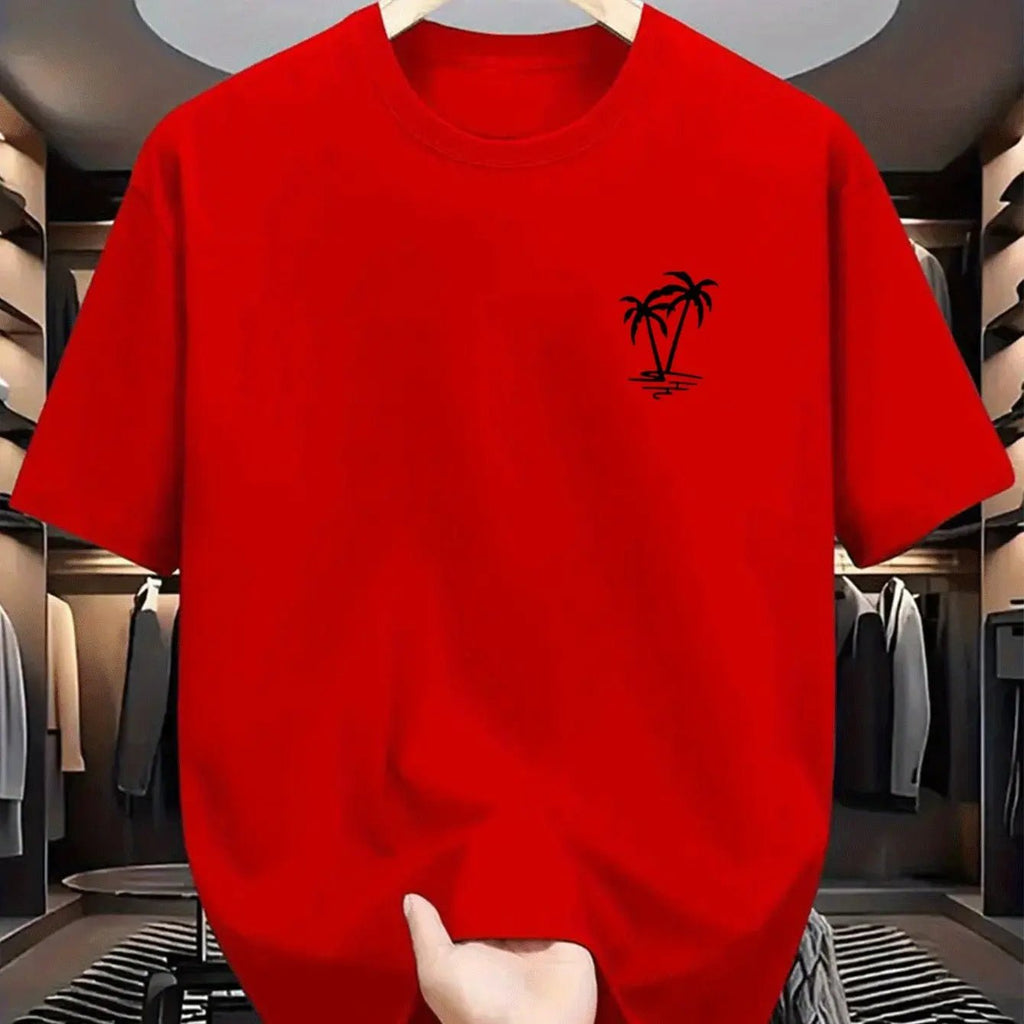 Sentinelle Alpha T-shirt été homme coton à motif palmier - Sentinelle Alpha