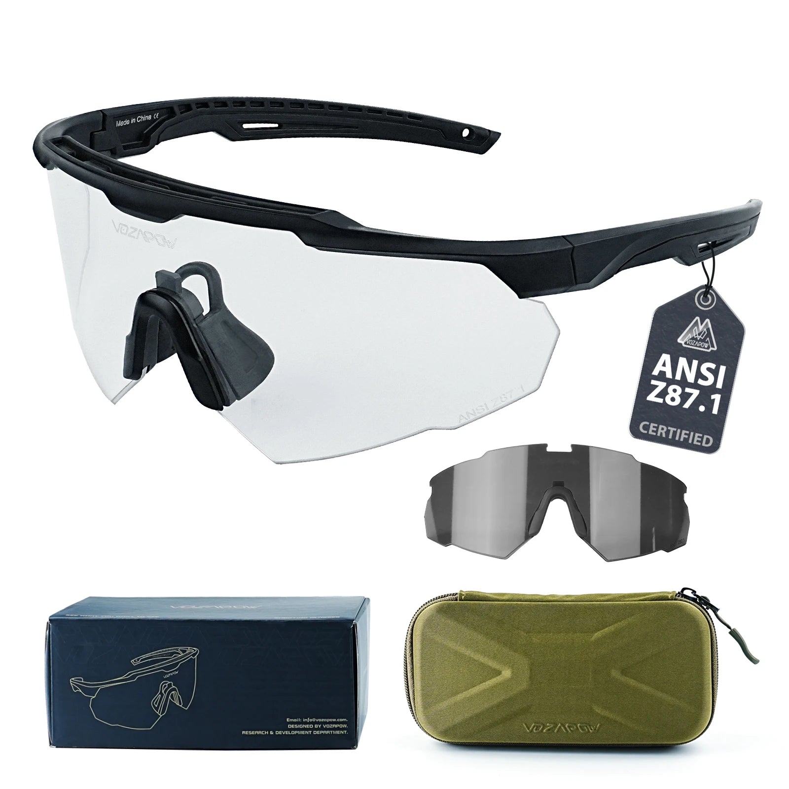 Lunettes de tir tactiques Sentinelle Alpha pour confort optimal - Sentinelle Alpha