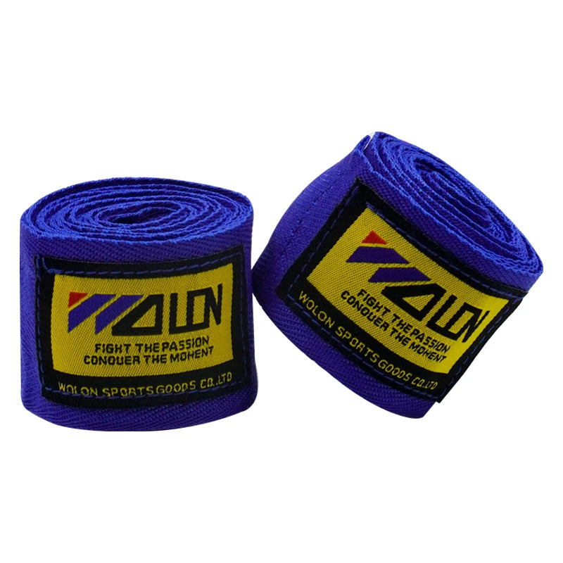 Bandes de boxe protection en violet, idéales pour assurer un bon maintien des poignets pendant l'entraînement