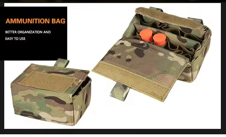 Sac de munitions camouflage pratique pour une meilleure organisation et facile à utiliser