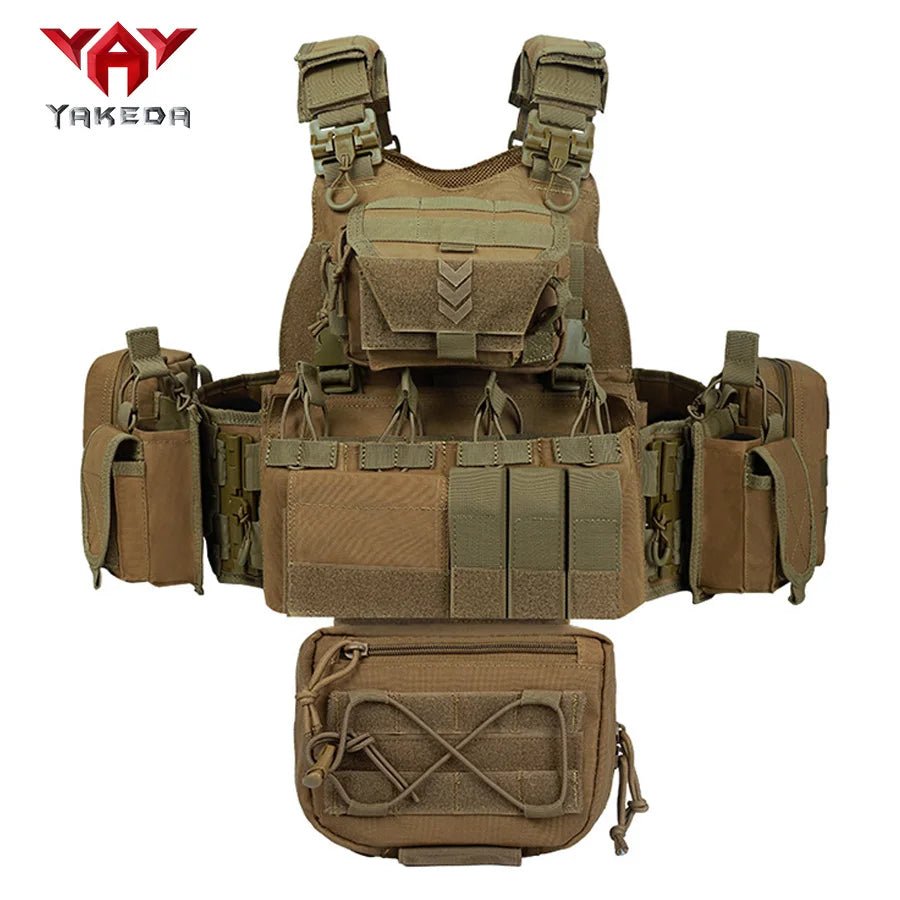 Gilet tactique YAKEDA Camouflage Multicam avec Accessoires - Sentinelle Alpha