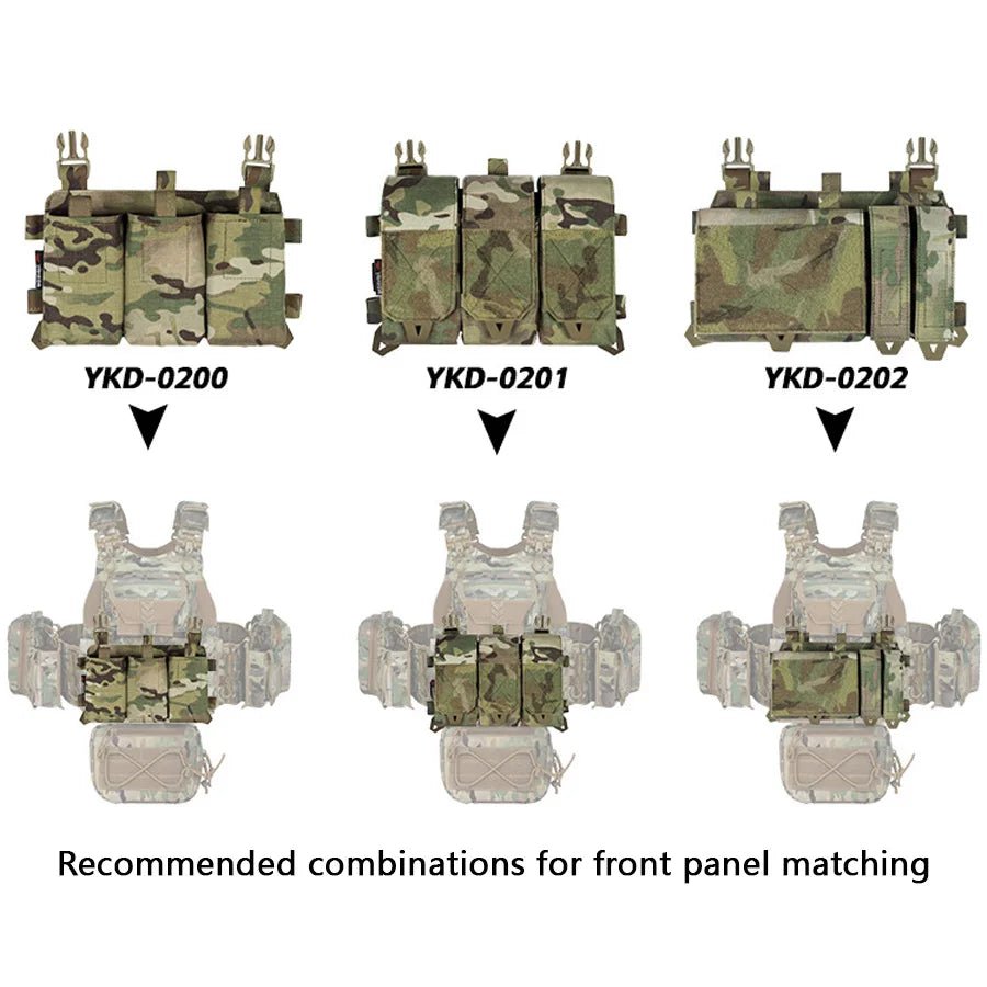 Gilet tactique YAKEDA Camouflage Multicam avec Accessoires - Sentinelle Alpha