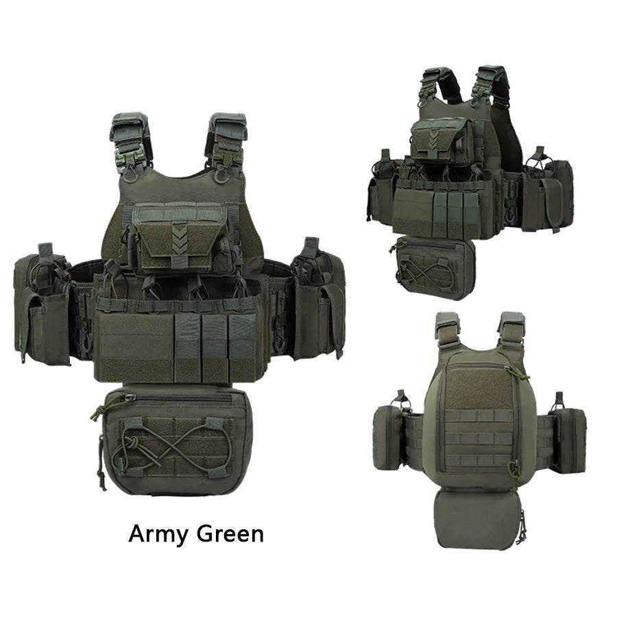 Gilet tactique YAKEDA Camouflage Multicam avec Accessoires - Sentinelle Alpha